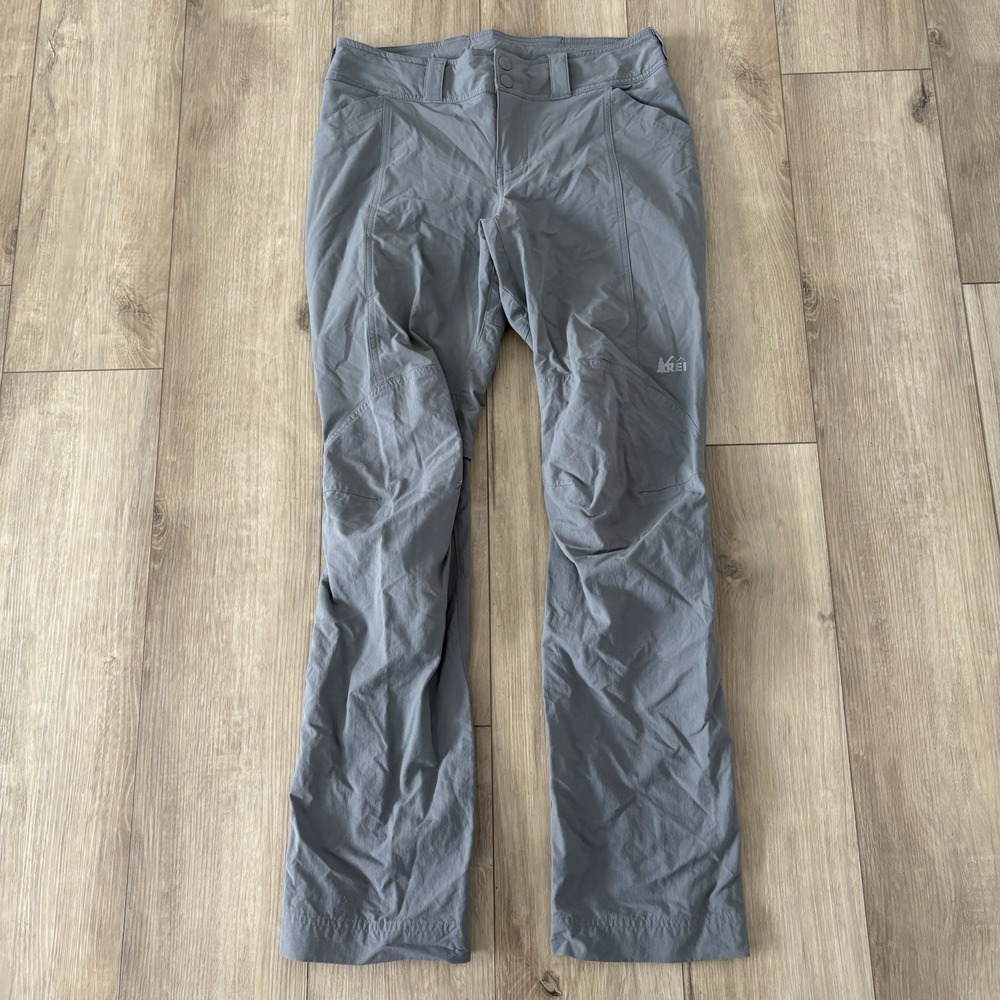 Rei Co-op Gray Active Outdoor Hiking Utilityโ Stretch Performance Pants Size 8